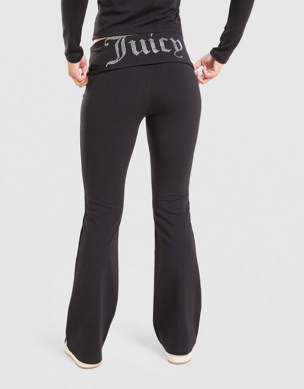 Juicy Couture Nohavice Fold Over Flare Diamente