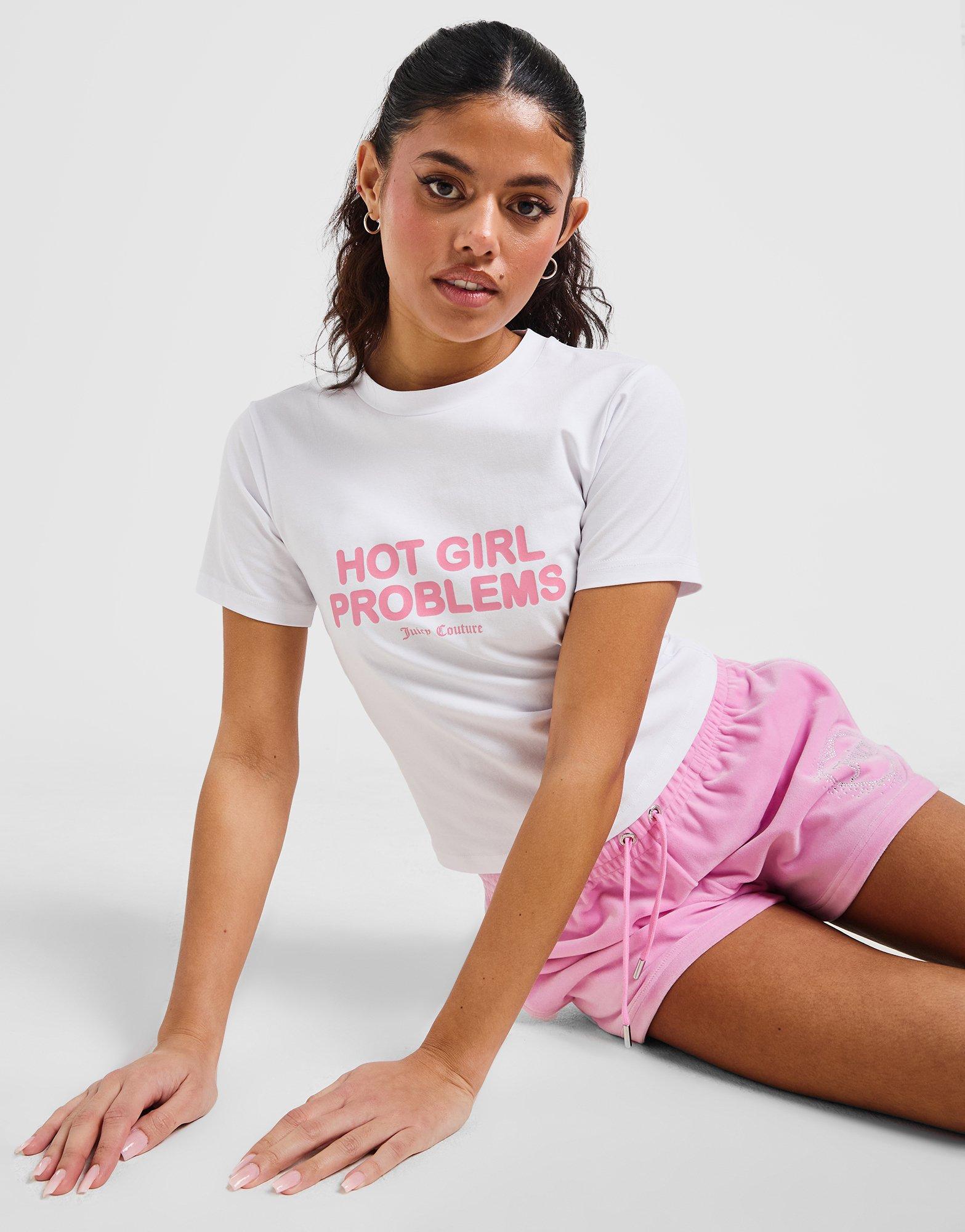 Juicy Couture Tričko Hot Girl T Wht/pnk