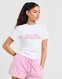 JUICY COUTURE MARŠKINĖLIAI HOT GIRL T WHT/PNK