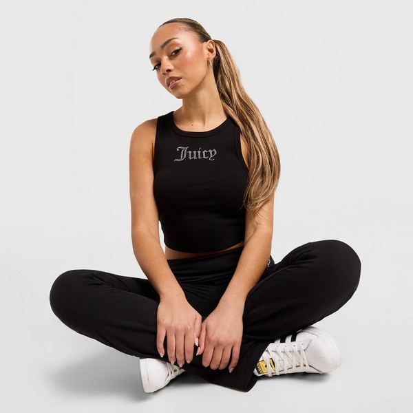 JUICY COUTURE МАЙКА DMNT RIB МАЙКА BLK