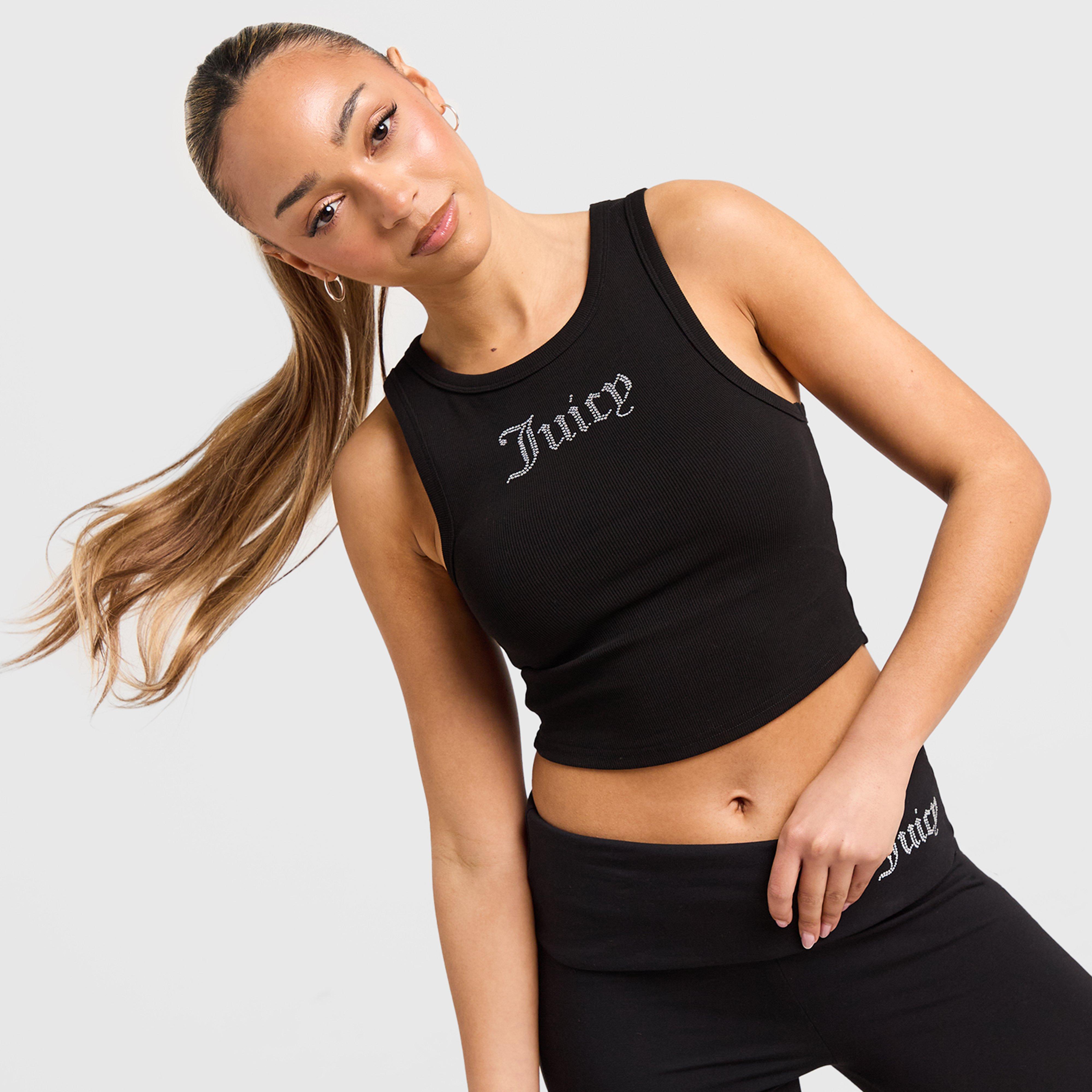 Moteriški marškinėliai be rankovių JUICY COUTURE MARŠKINĖLIAI DMNT RIB MARŠKINĖLIAI B