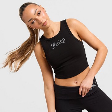 Top pentru femei JUICY COUTURE MAIOU DMNT RIB MAIOU BLK