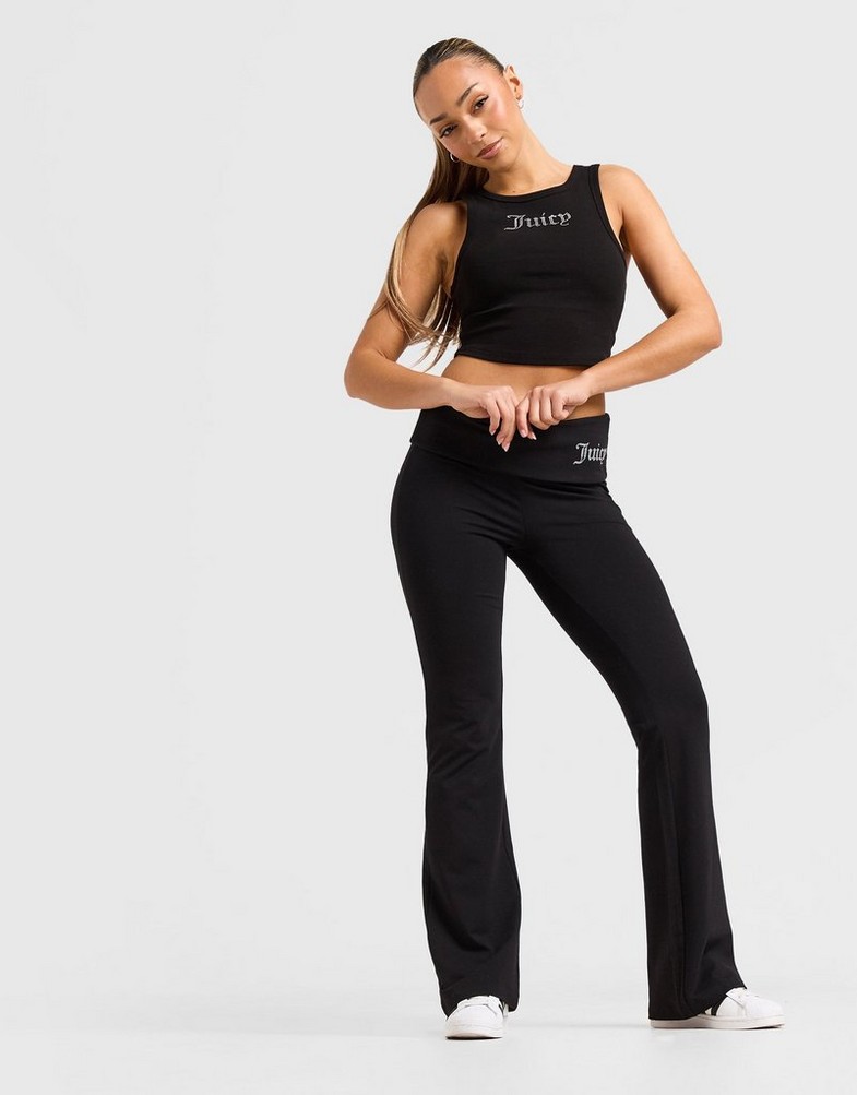Top pentru femei JUICY COUTURE MAIOU DMNT RIB MAIOU BLK JCJDW364101 Negru