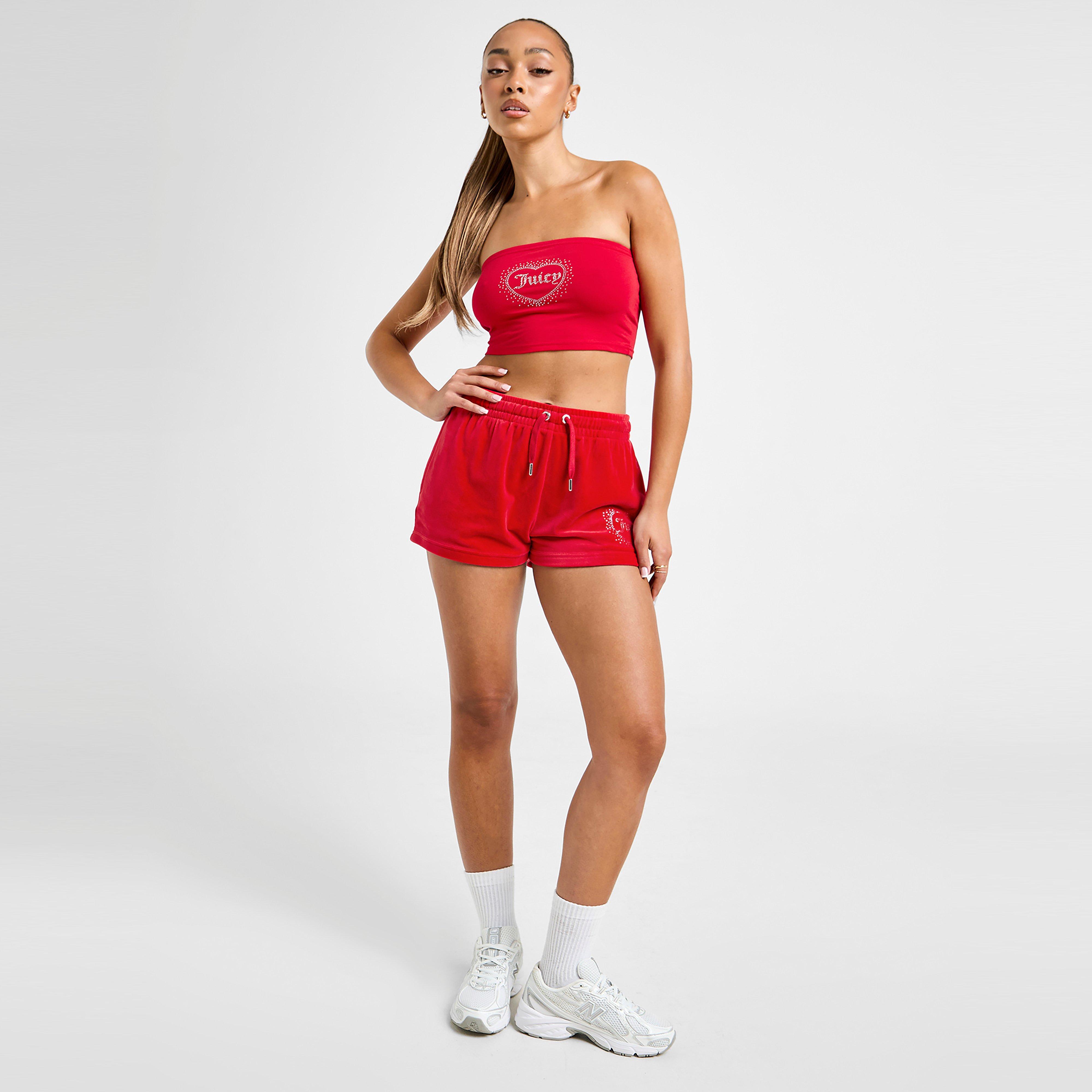 Moteriški marškinėliai be rankovių JUICY COUTURE MARŠKINĖLIAI   DMNT HEART LGO BND C'RED