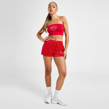Top pentru femei JUICY COUTURE TOP DMNT HEART LGO BND C'RED