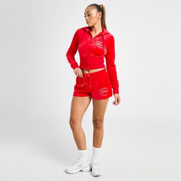 Pantaloni scurți pentru femei JUICY COUTURE PANTALONI SCURȚI   DMNT HEART LGO SHT C'RED