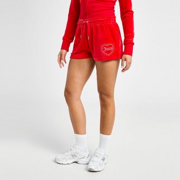 Pantaloni scurți pentru femei JUICY COUTURE PANTALONI SCURȚI   DMNT HEART LGO SHT C'RED
