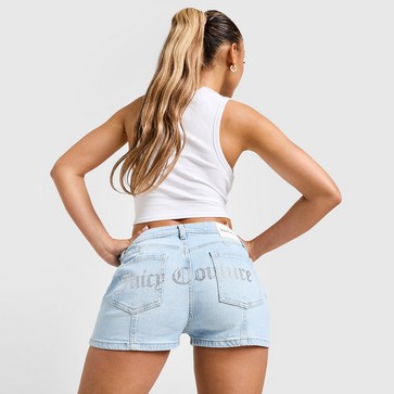 Pantaloni scurți pentru femei JUICY COUTURE PANTALONI SCURȚI   DMNT LGO DNM SHT L'BLU