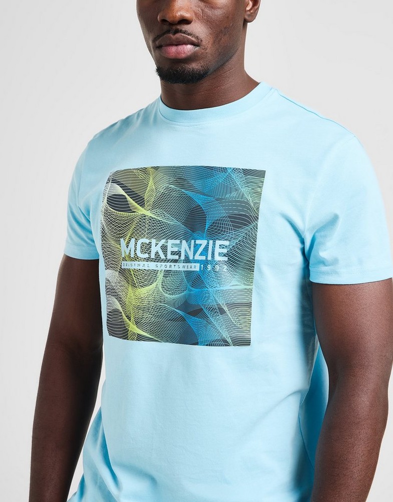 Koszulka, t-shirt męski MCKENZIE T-SHIRT MORTON TEE MCKTM16655576 Niebieski