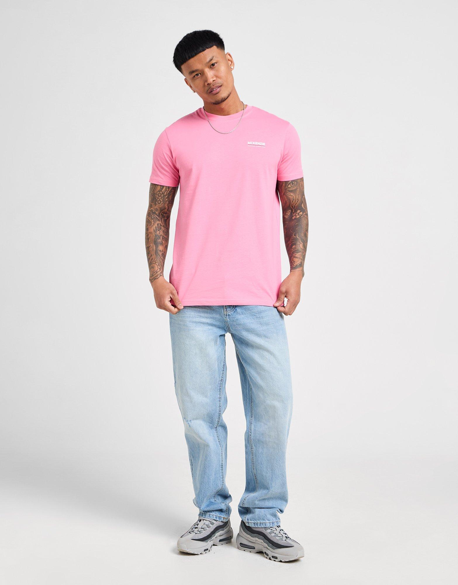Koszulka, t-shirt męski MCKENZIE T-SHIRT ESS TEE PNK-MGL MCKTM16684575 Różowy