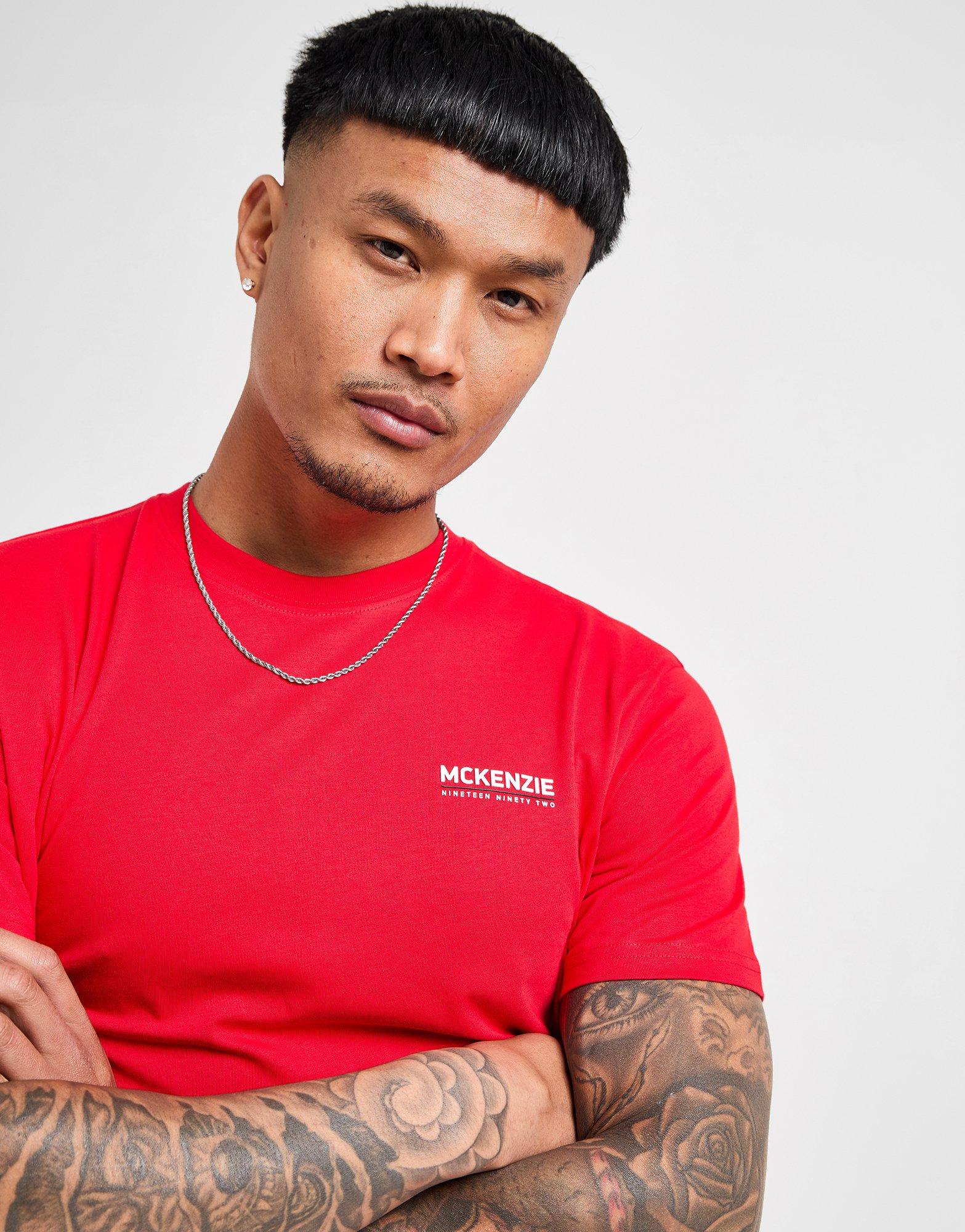 Koszulka, t-shirt męski MCKENZIE T-SHIRT ESS TEE MCKTM16684335 Czerwony