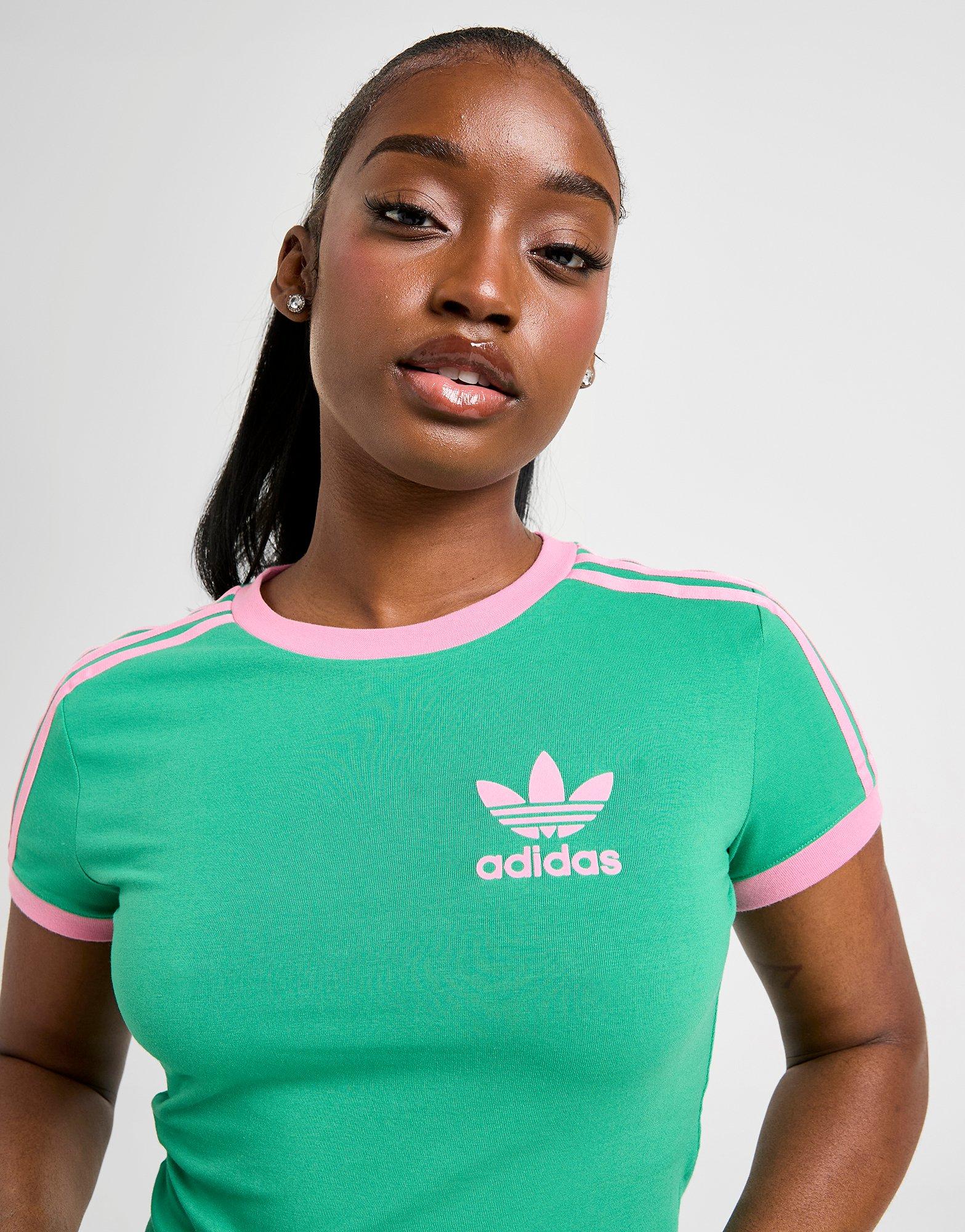 Koszulka, t-shirt damski ADIDAS T-SHIRT BABY TEE JX1714 Zielony