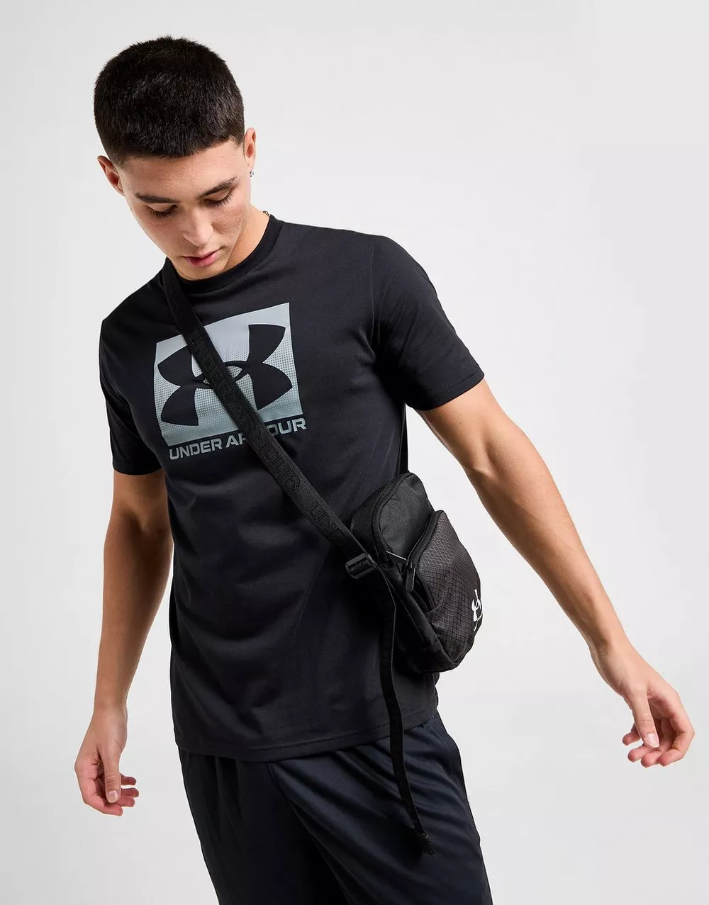 UNDER ARMOUR ФУТБОЛКА UA BOX LOGO BLK, фото 1 з 6