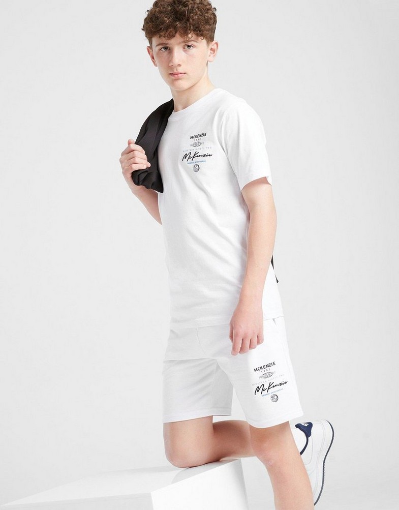 Vaikiški šortai MCKENZIE ŠORTAI RACER FLC SHT WHT-WHT MCKTJB16729010 Balta