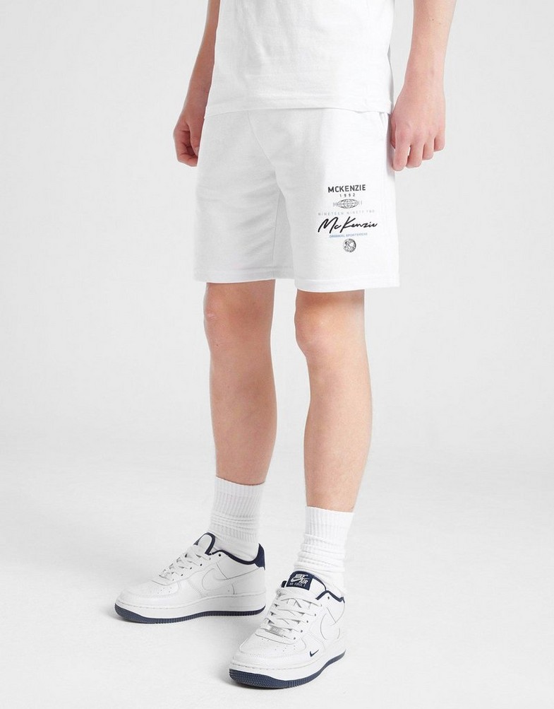 Vaikiški šortai MCKENZIE ŠORTAI RACER FLC SHT WHT-WHT MCKTJB16729010 Balta