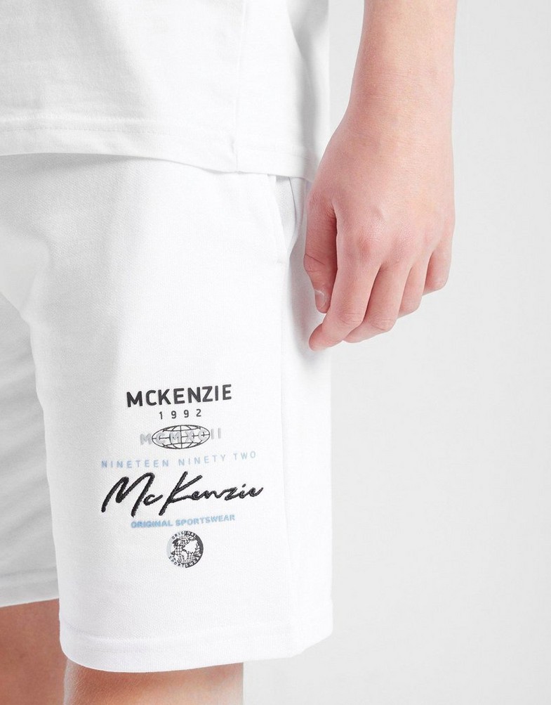 Vaikiški šortai MCKENZIE ŠORTAI RACER FLC SHT WHT-WHT MCKTJB16729010 Balta