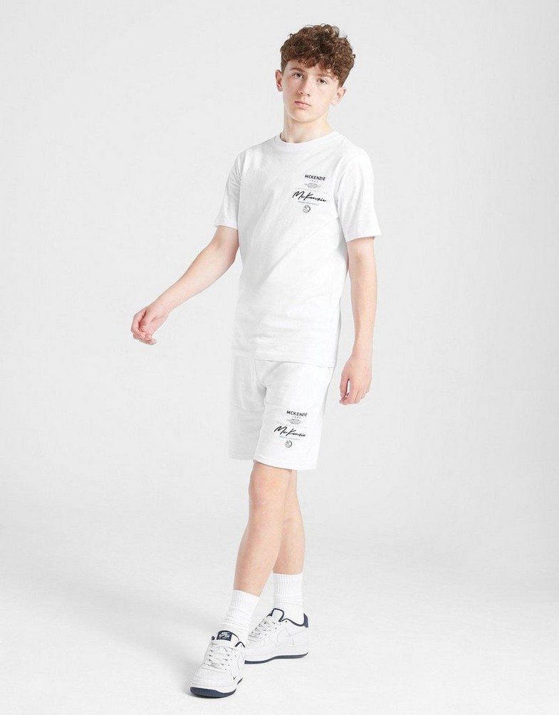 Vaikiški šortai MCKENZIE ŠORTAI RACER FLC SHT WHT-WHT MCKTJB16729010 Balta