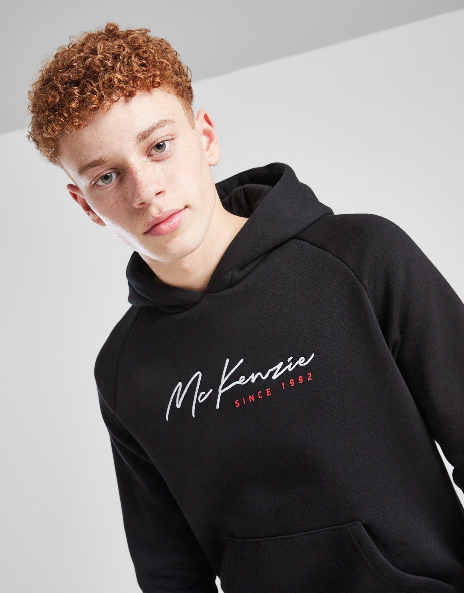 Detská mikina MCKENZIE MIKINA S KAPUCÍ RACER FLC OH HD MCKTJB16724007 Černá