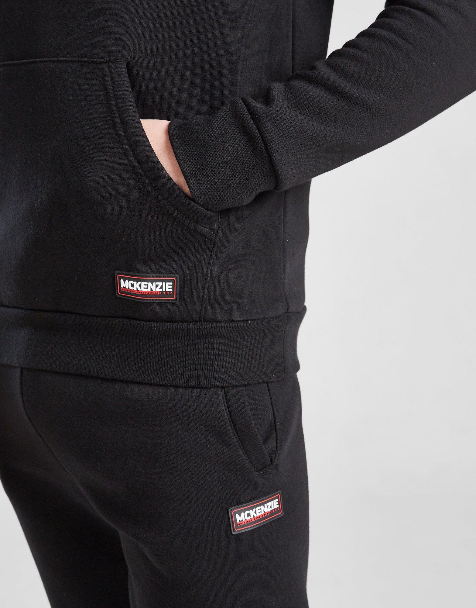 Detská mikina MCKENZIE MIKINA S KAPUCÍ RACER FLC OH HD MCKTJB16724007 Černá