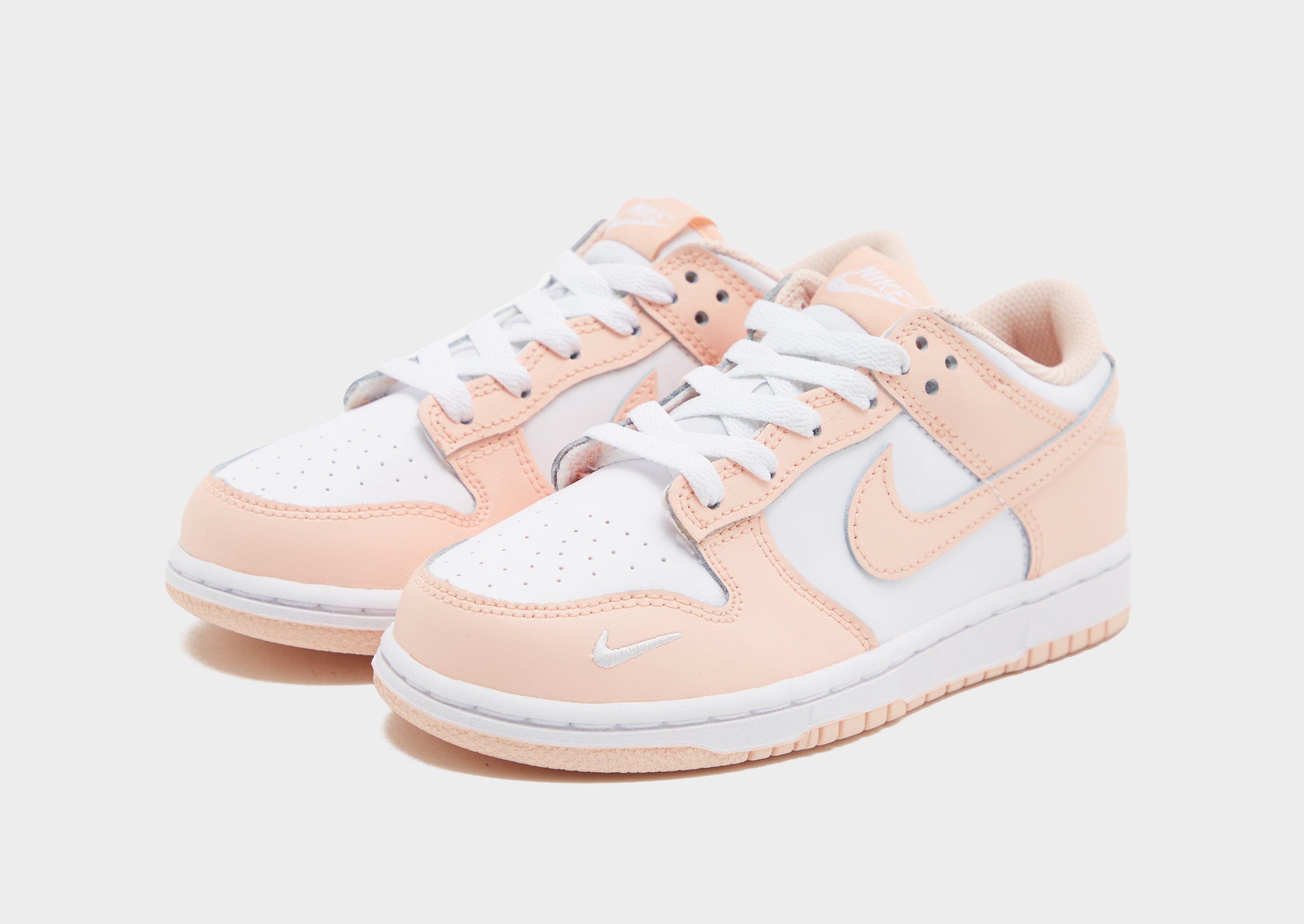 Buty sneakersy dla dzieci NIKE DUNK LOW BP IF6174-100 Brzoskwiniowy