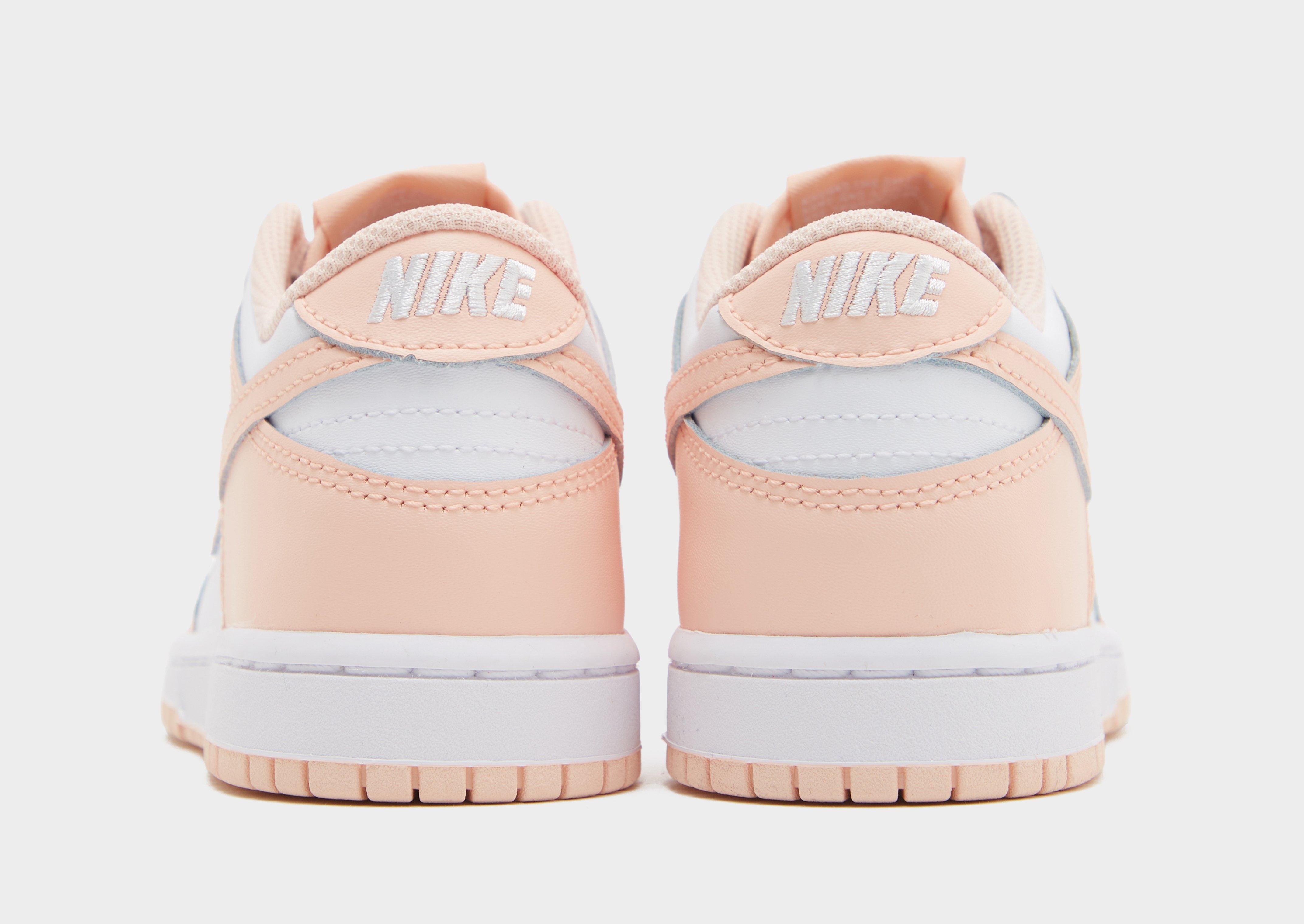 Buty sneakersy dla dzieci NIKE DUNK LOW BP IF6174-100 Brzoskwiniowy