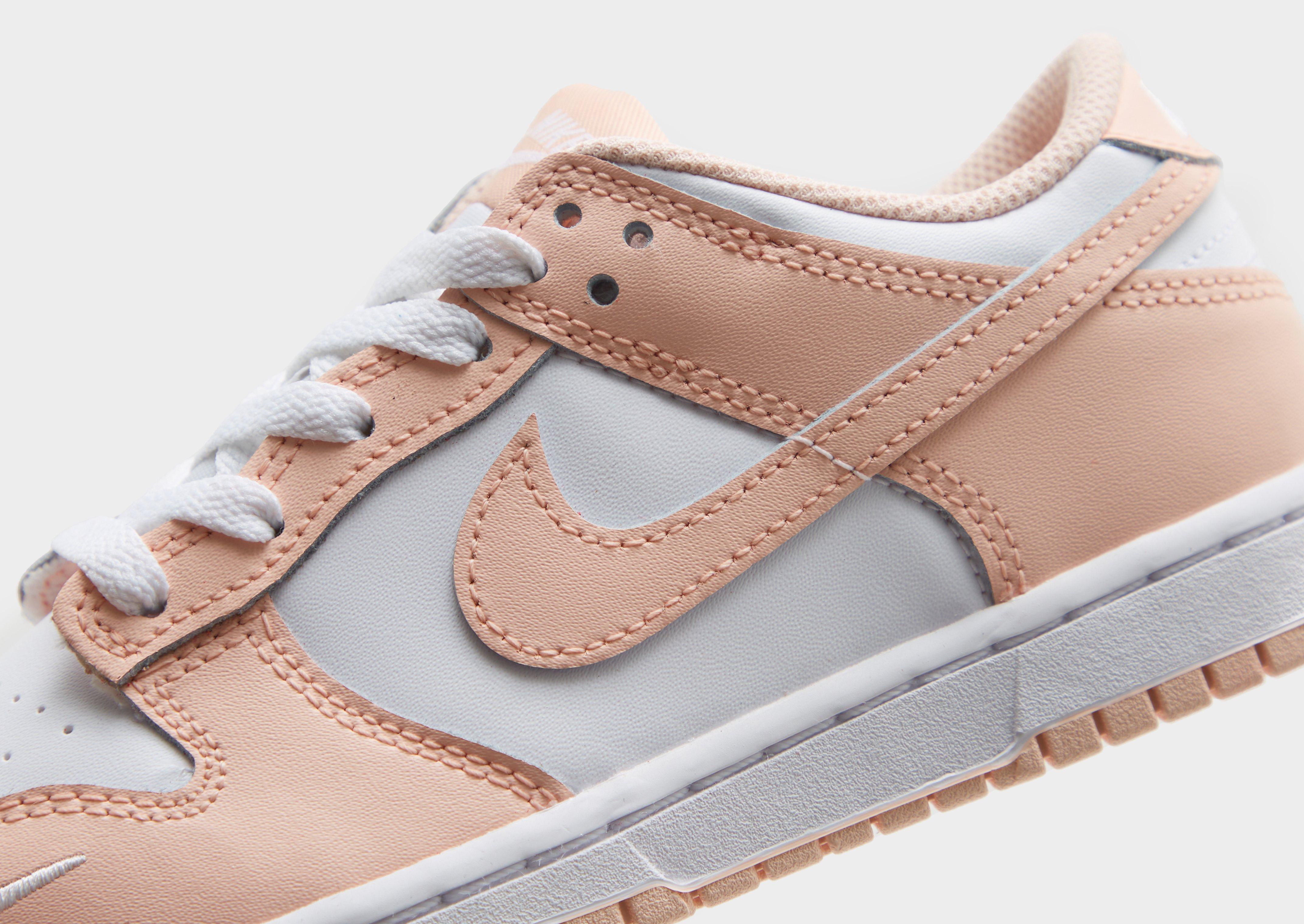 Buty sneakersy dla dzieci NIKE DUNK LOW BP IF6174-100 Brzoskwiniowy