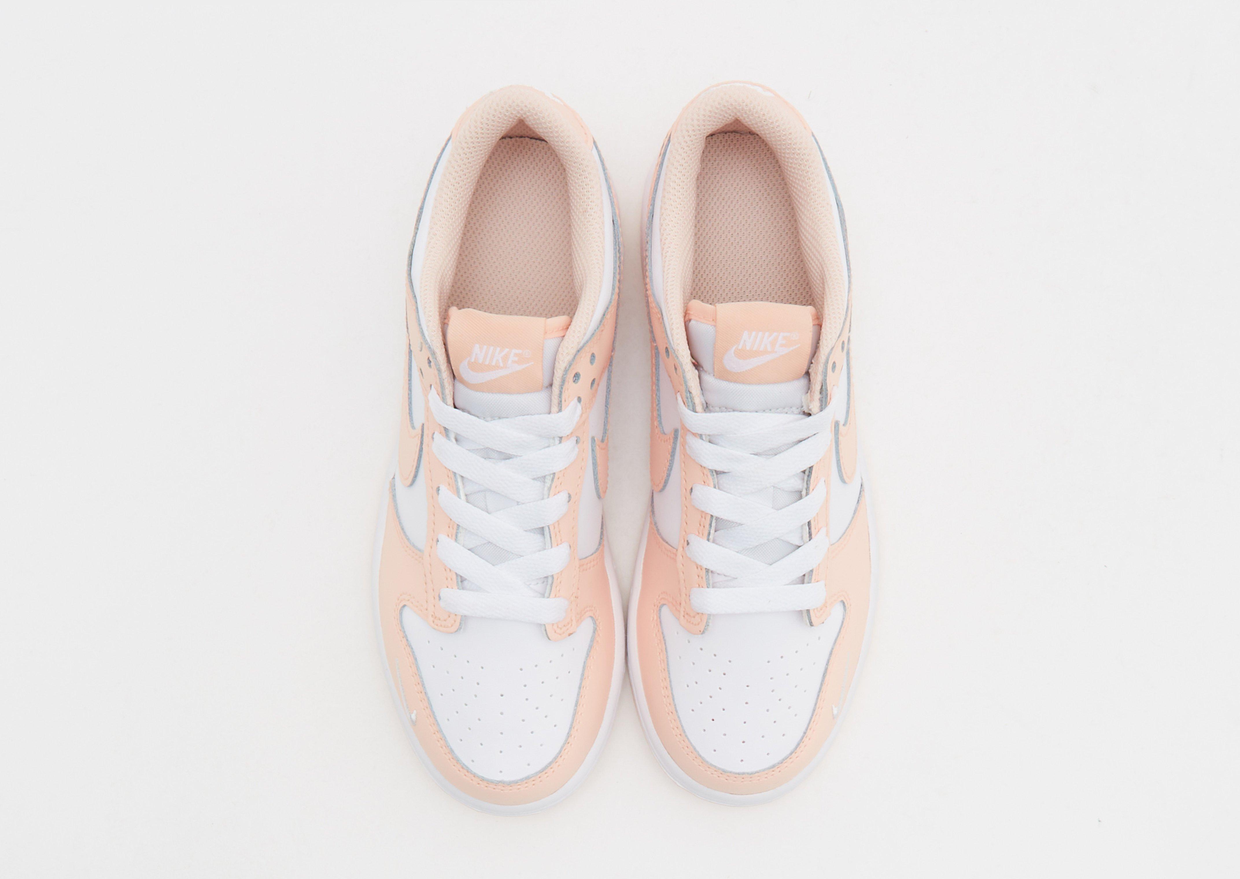 Buty sneakersy dla dzieci NIKE DUNK LOW BP IF6174-100 Brzoskwiniowy