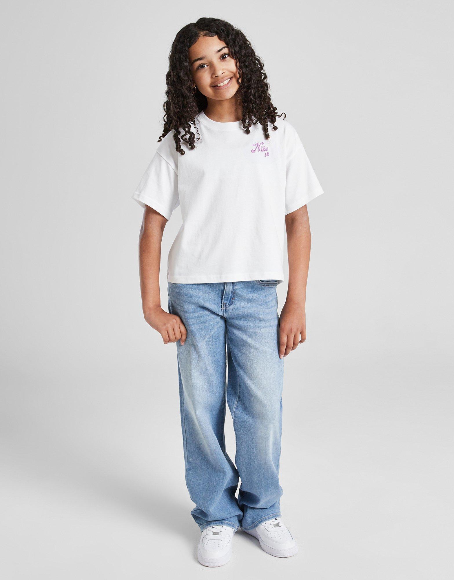 Gyerek póló NIKE PÓLÓ G NK SB TEE BOXY HM6312-100 Fehér