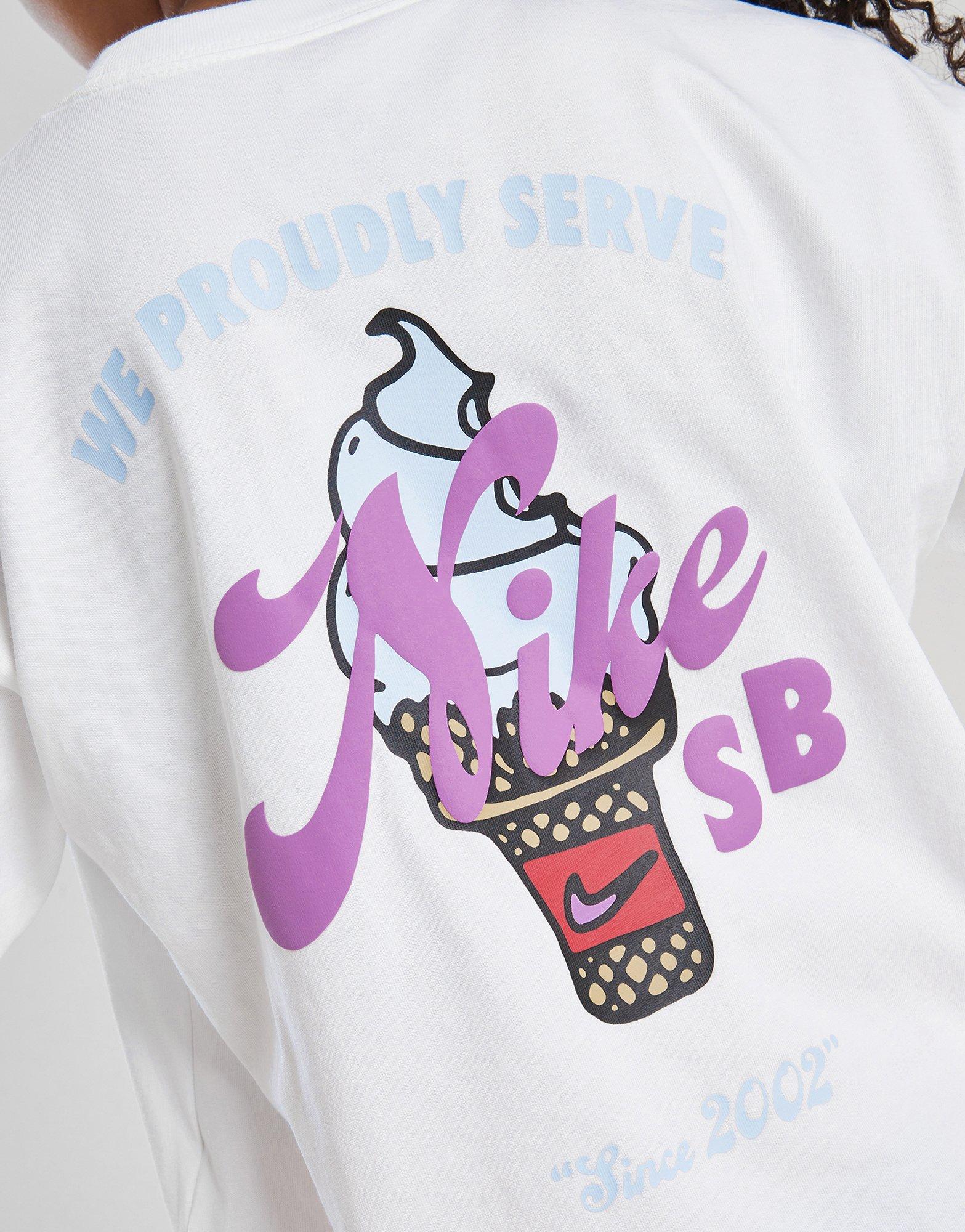 Gyerek póló NIKE PÓLÓ G NK SB TEE BOXY HM6312-100 Fehér