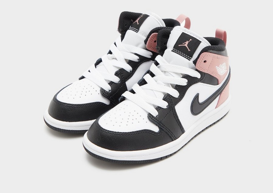 Adidași pentru copii JORDAN 1 MID BP DQ8424-100 Alb