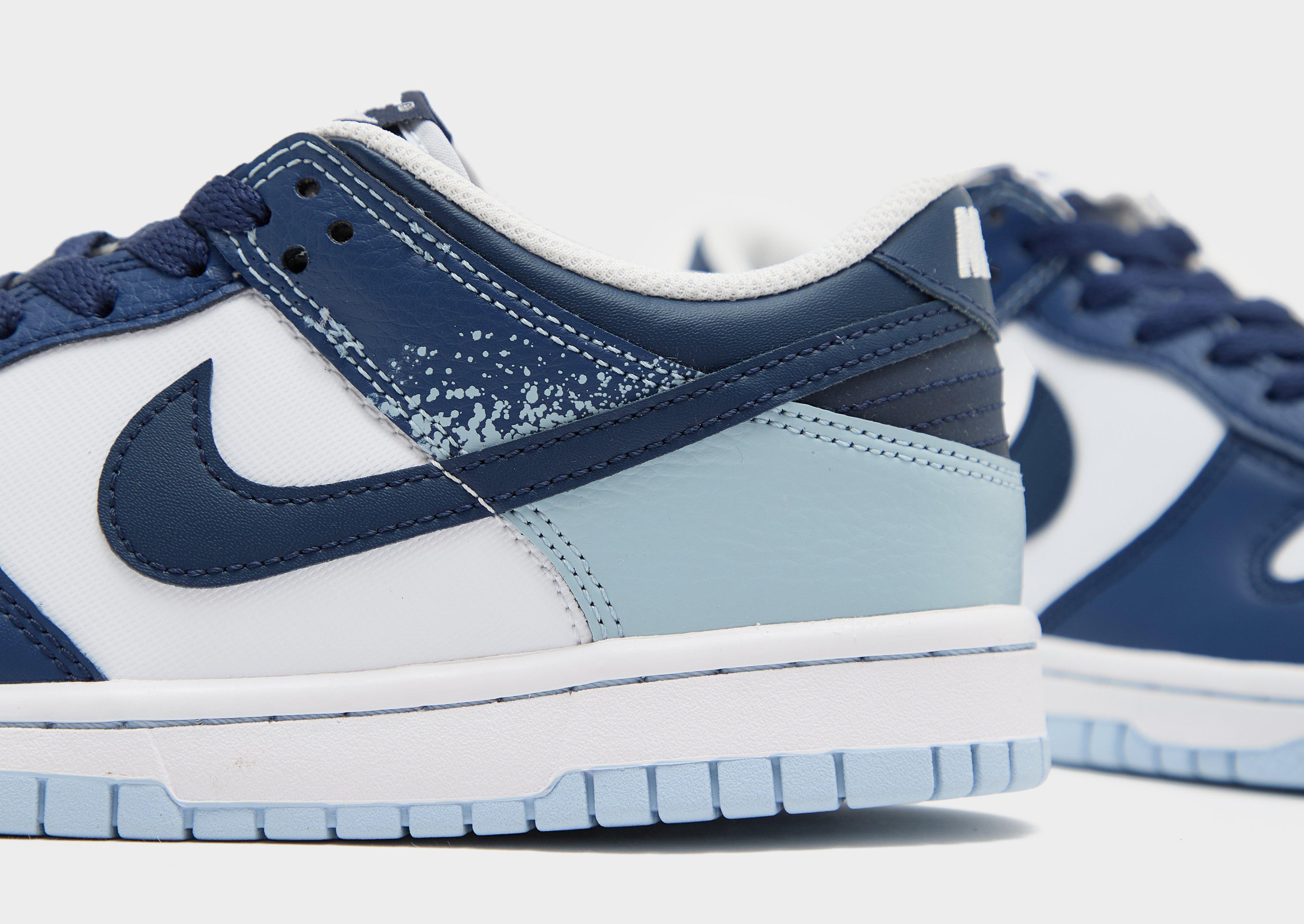 Buty sneakersy dla dzieci NIKE DUNK LOW BG IB7687-100 Granatowy