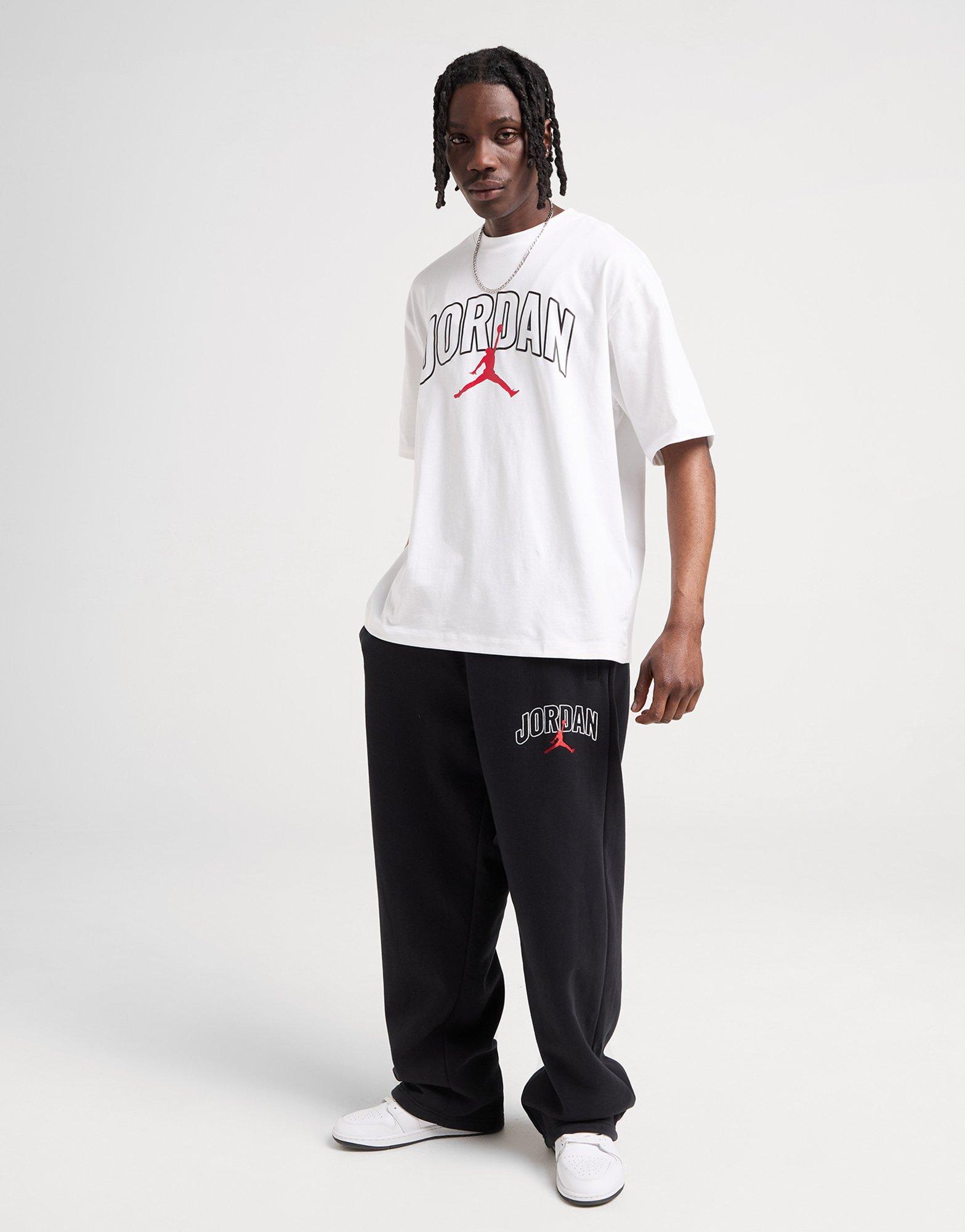 Tricou pentru bărbați JORDAN TRICOU M J BRK ARCH JD HBR SS CREW IB7347-100 Alb