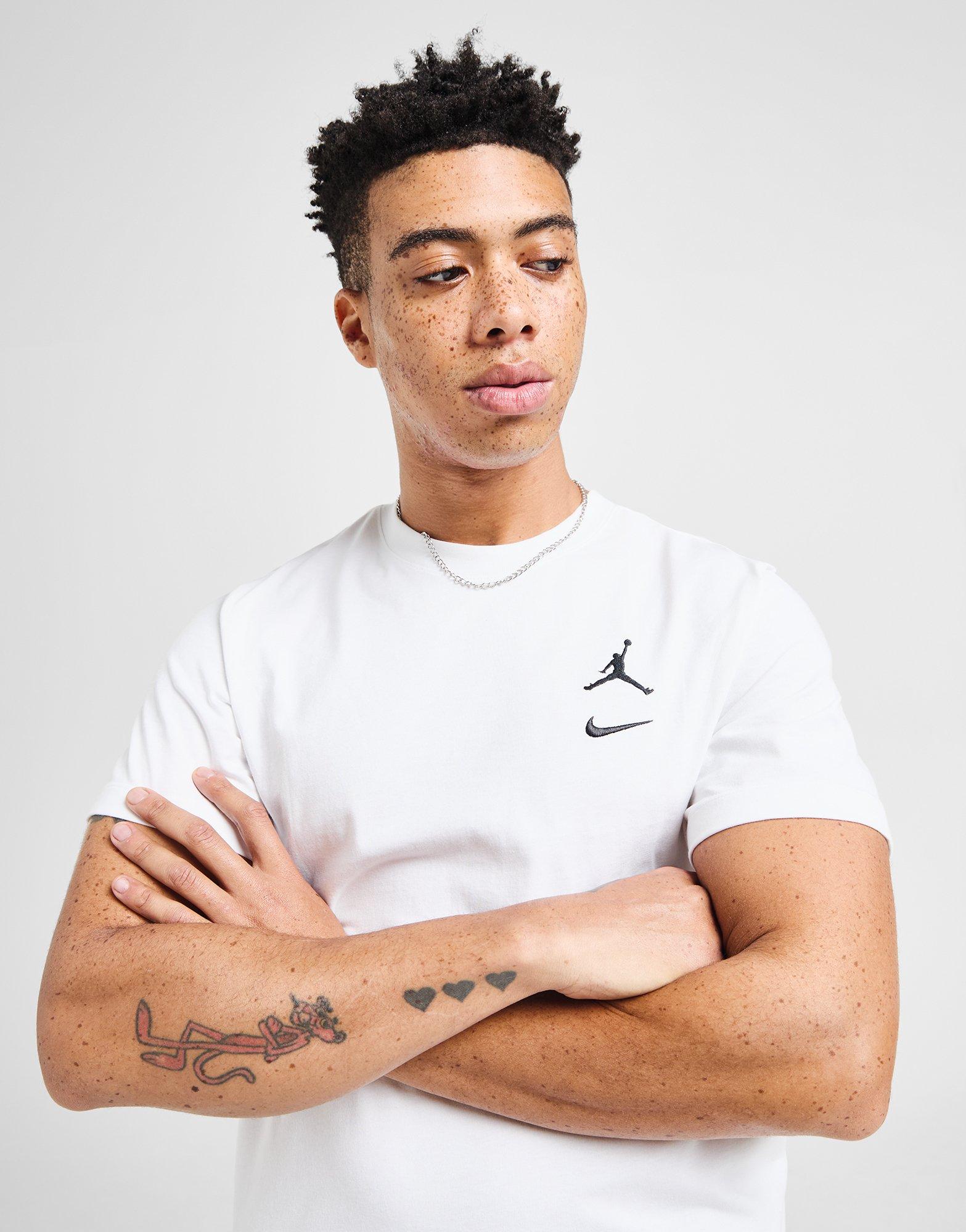 Pánske tričko JORDAN TRIČKO M J FLT MVP JM HBR SS CREW IB8914-100 Biela