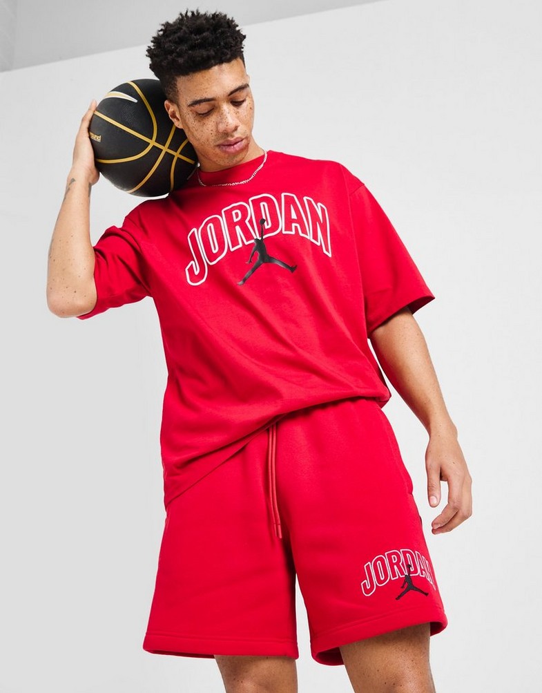 Pantaloni scurți pentru bărbați JORDAN PANTALONI SCURȚI M J BRKLN LBR GFX SHORT IB7910-687 Roșu