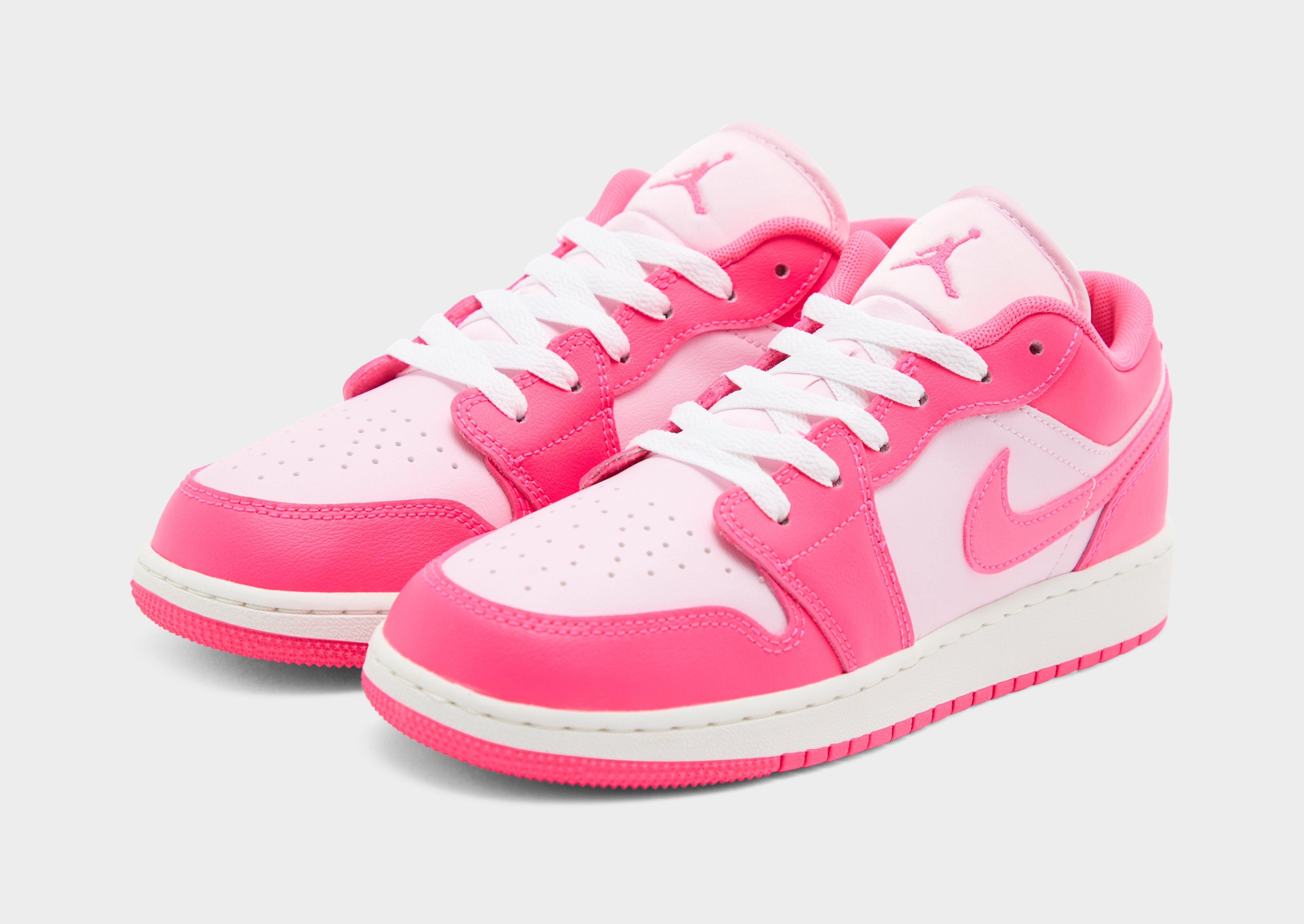 Дитячі кросівки AIR JORDAN 1 LOW BG  553560-661 Рожевий