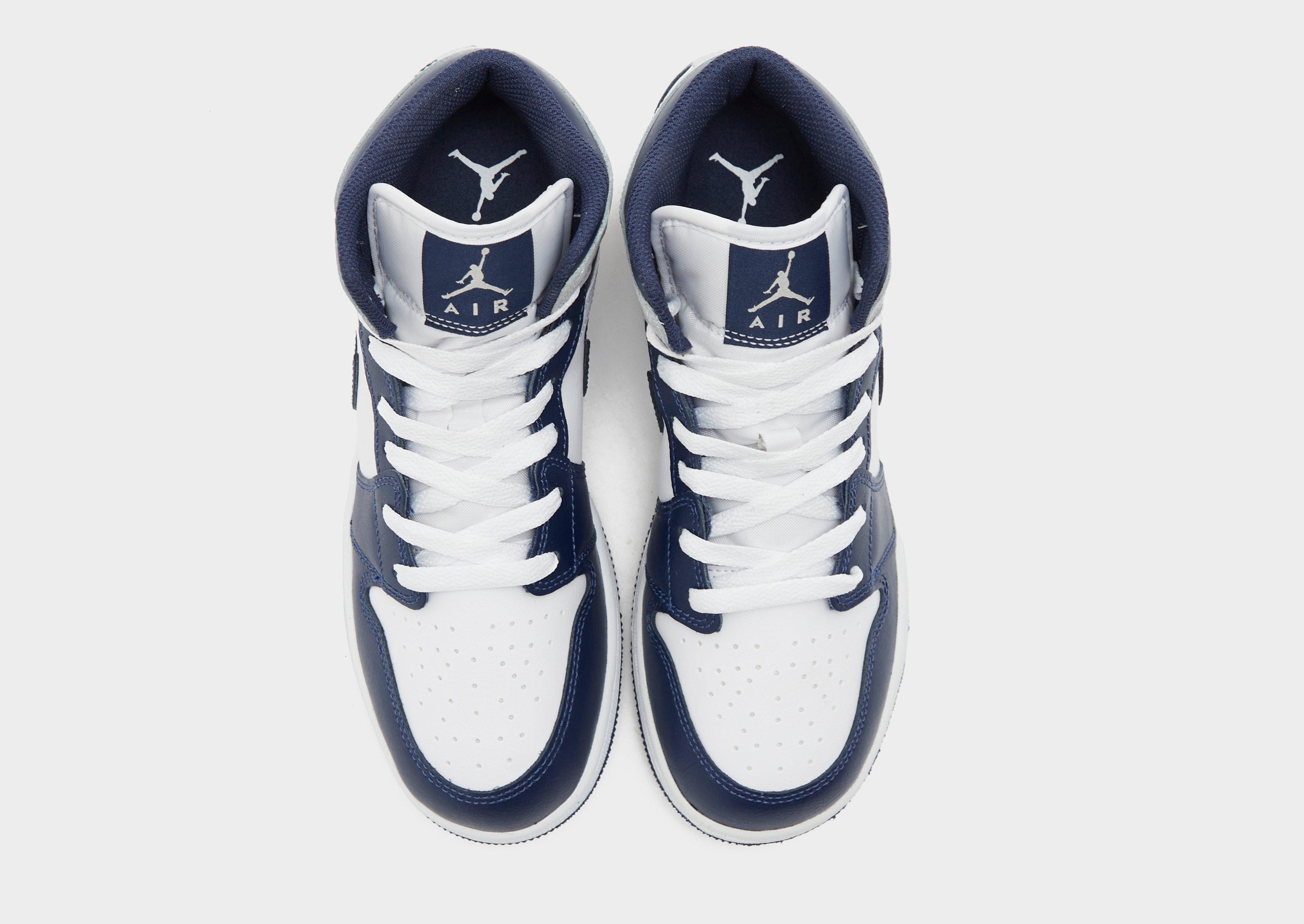 Buty sneakersy dla dzieci JORDAN 1 MID DQ8423-146 Granatowy