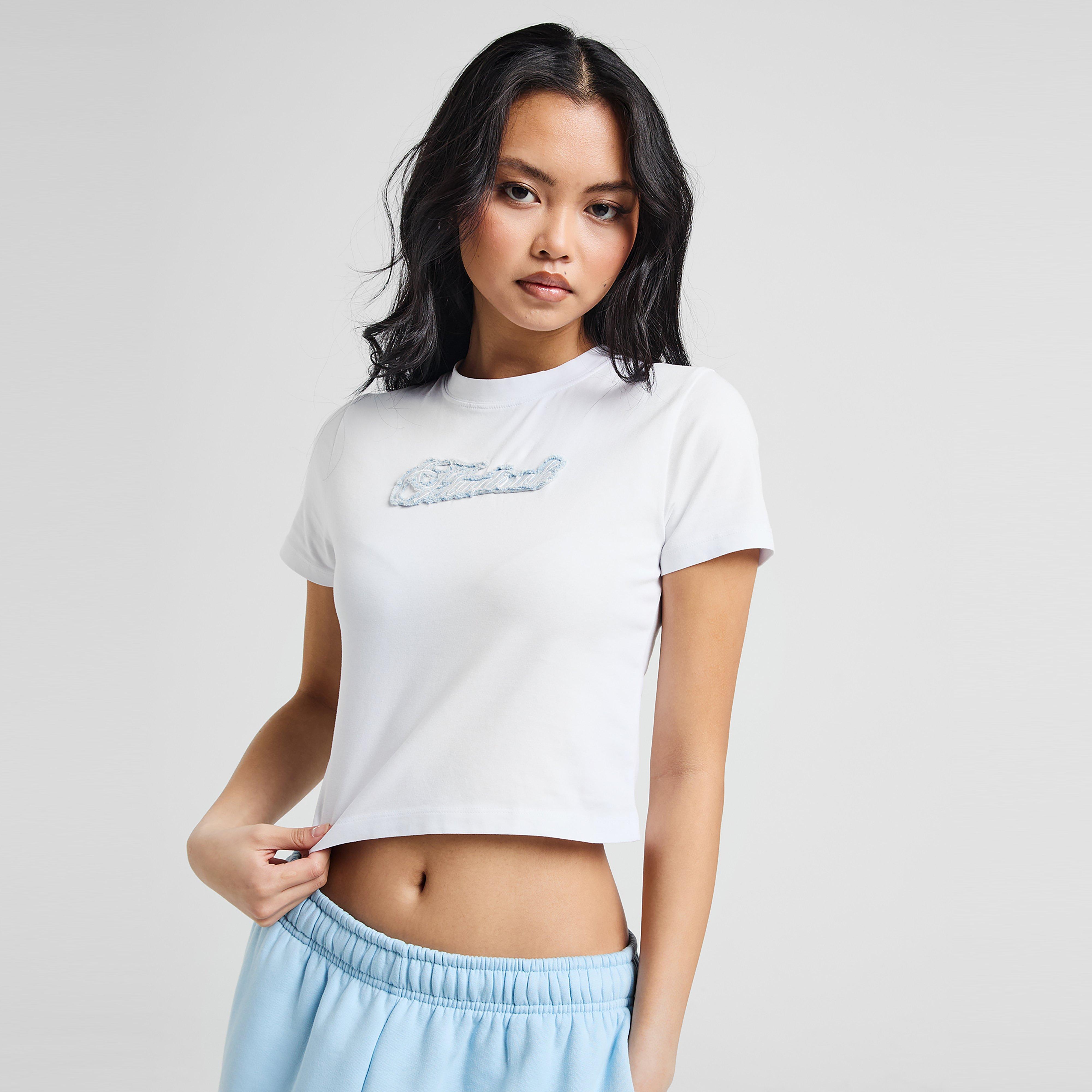 Tricou pentru femei HOODRICH TRICOU DENIM BABY T WHT/BLU