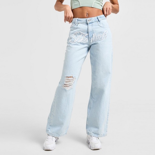 HOODRICH SPODNIE FRONT SCRIPT JEAN L'BLU