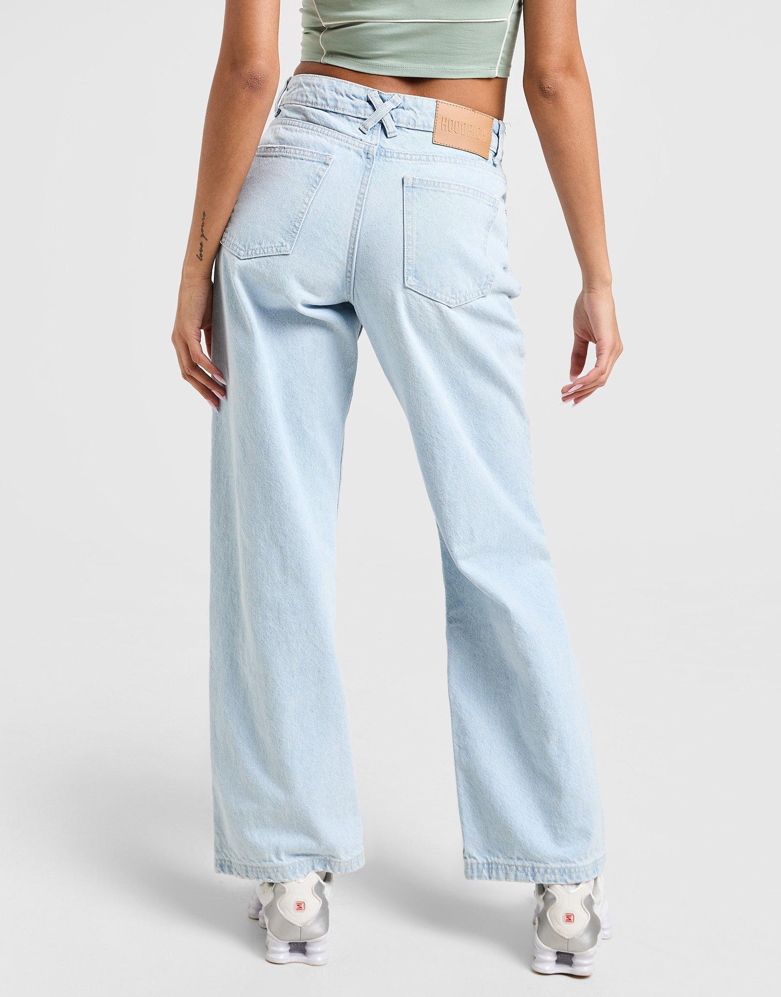 Jeansy damskie HOODRICH SPODNIE FRONT SCRIPT JEAN L'BLU HW01250324 Niebieski