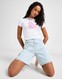HOODRICH SZORTY FRONT SCRIPT JORT LIGHT BLUE