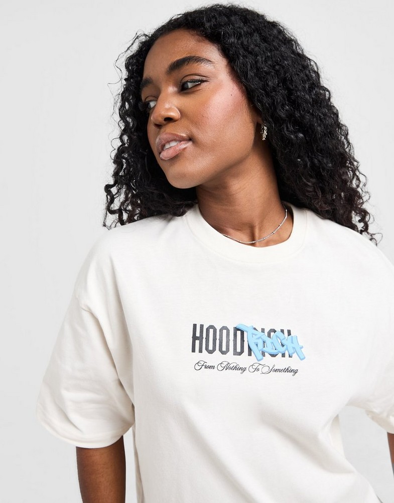 Tricou pentru femei HOODRICH TRICOU URBAN BF TEE O'WHT/BLU HW01250282 Gri