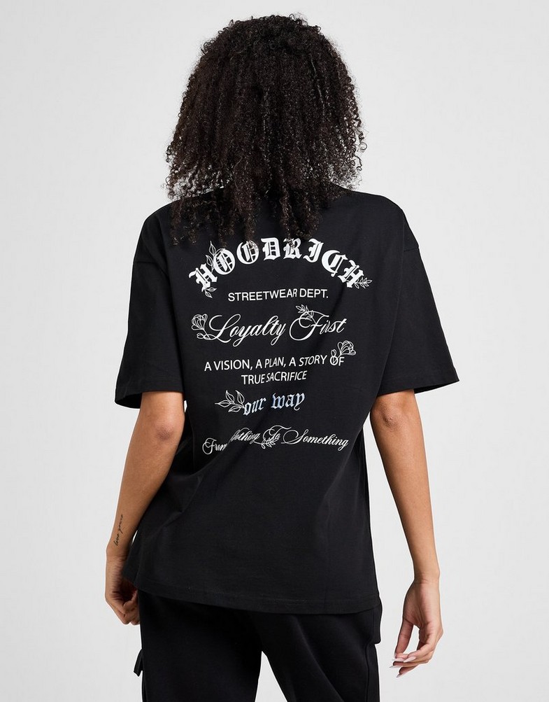 Női póló HOODRICH PÓLÓ BLOOM BF TEE BLK HW01250105 Fekete