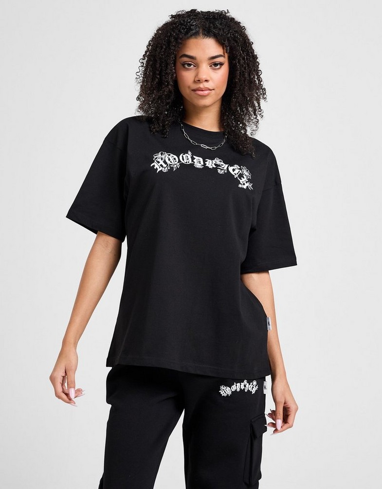 Női póló HOODRICH PÓLÓ BLOOM BF TEE BLK HW01250105 Fekete