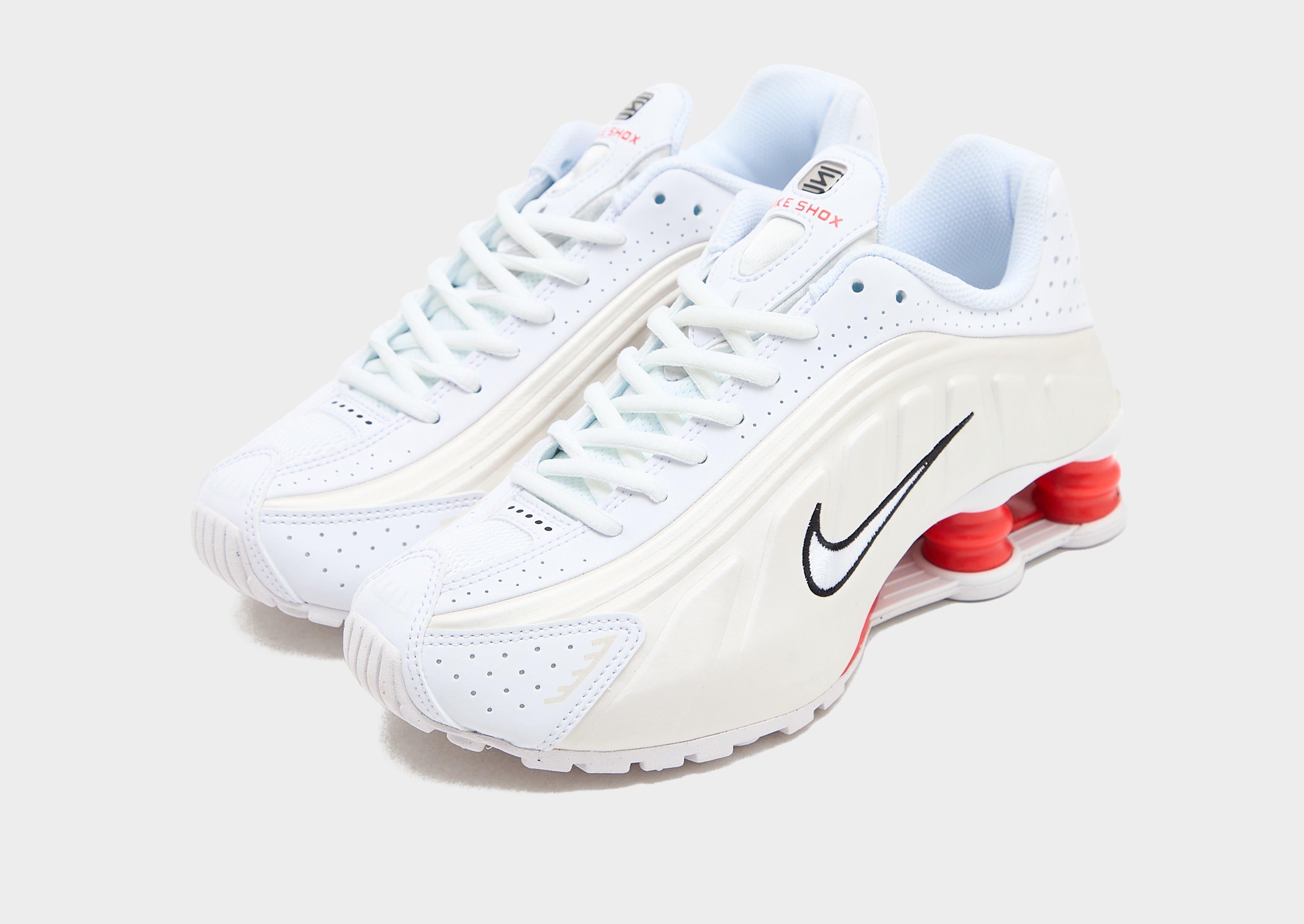 Buty sneakersy dla dzieci NIKE SHOX R4 YA CW2626-102 Biały