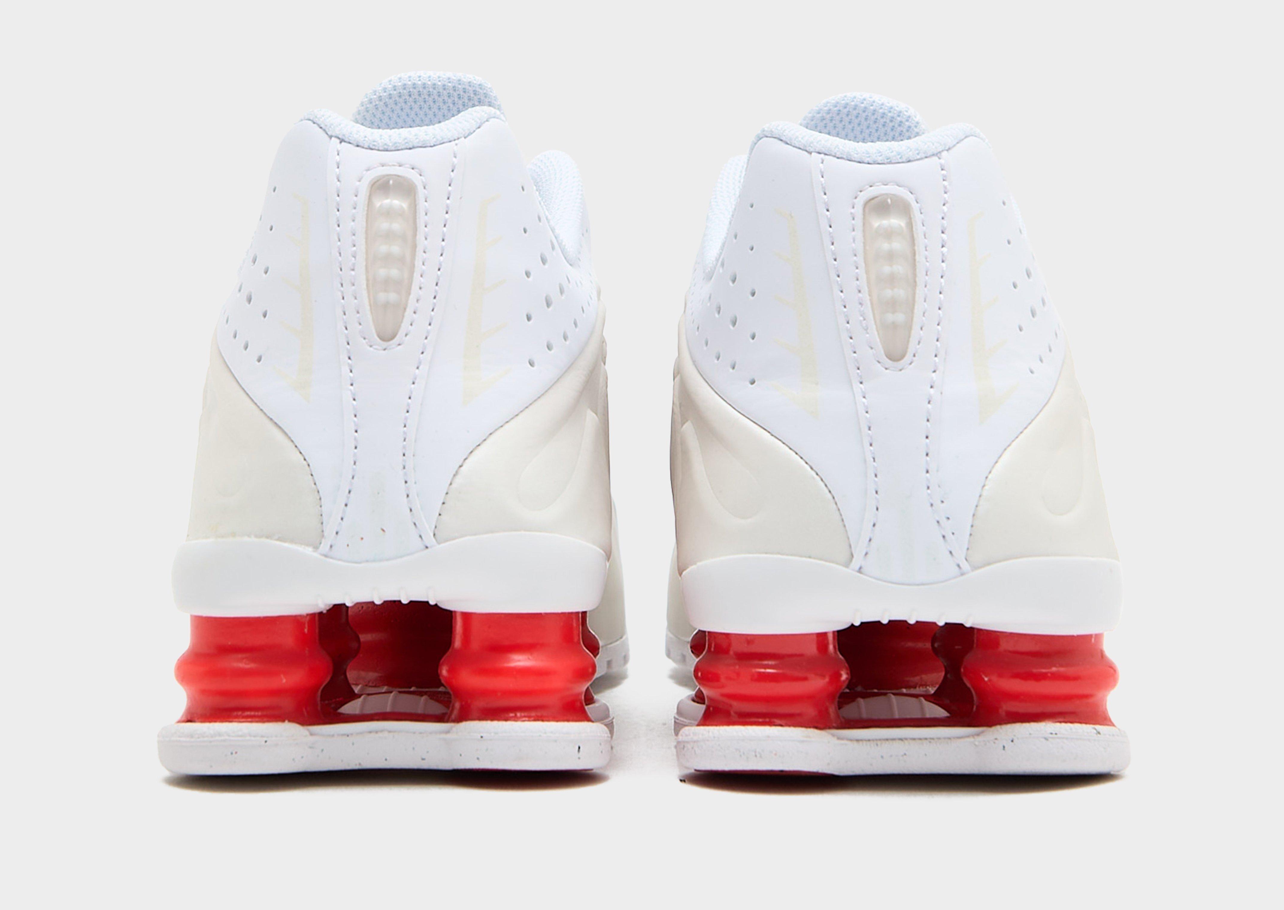 Buty sneakersy dla dzieci NIKE SHOX R4 YA CW2626-102 Biały