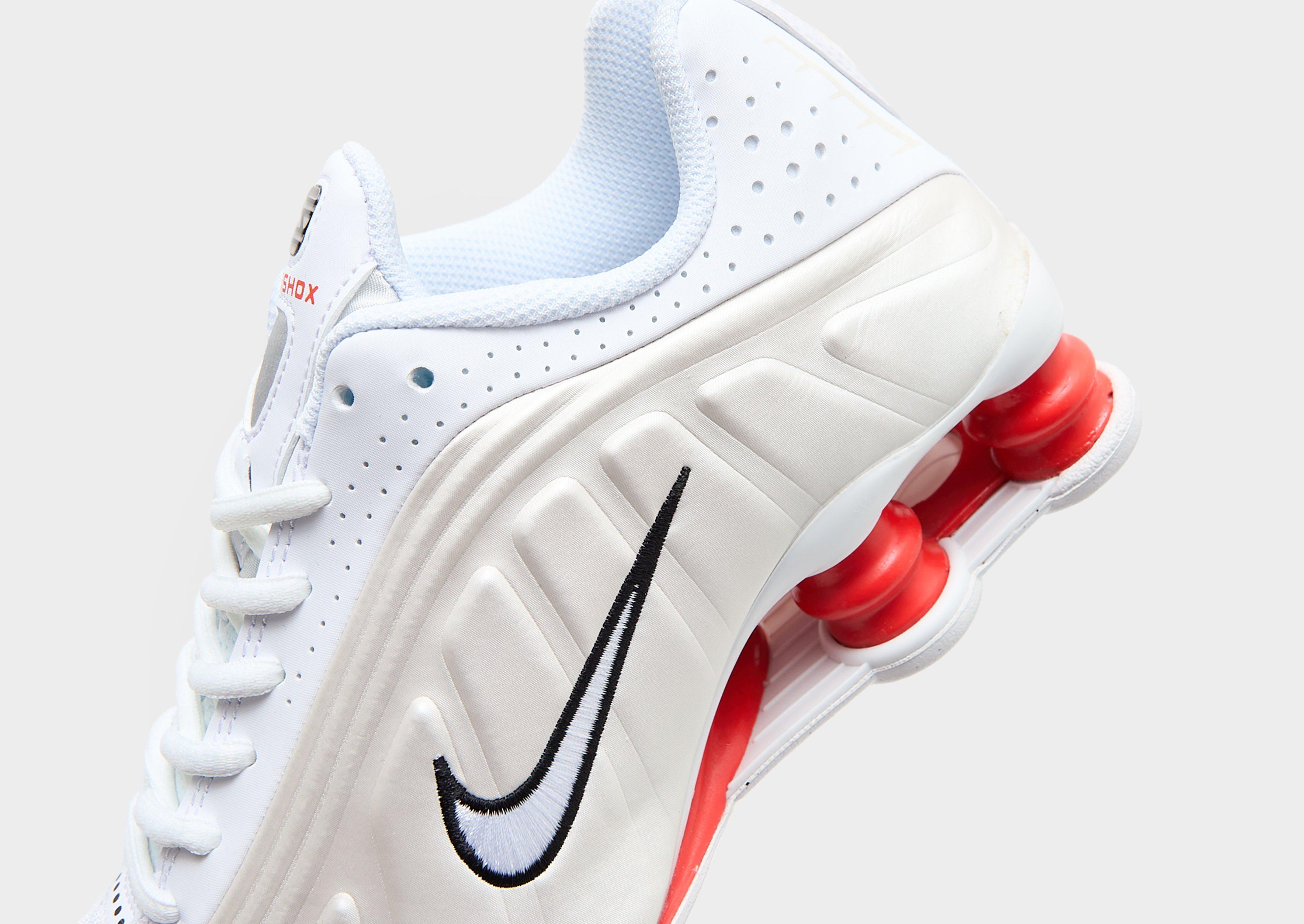 Buty sneakersy dla dzieci NIKE SHOX R4 YA CW2626-102 Biały