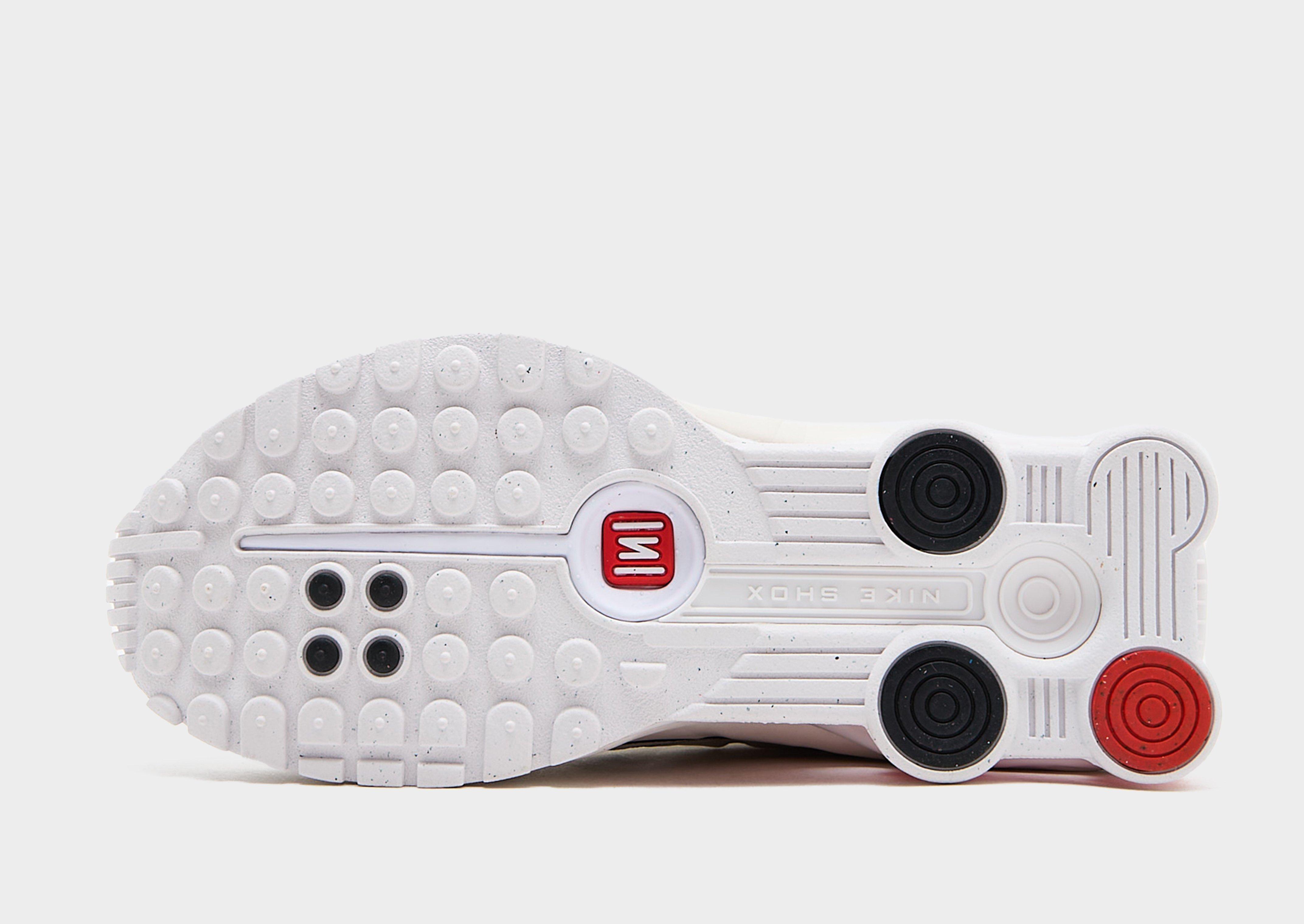 Buty sneakersy dla dzieci NIKE SHOX R4 YA CW2626-102 Biały