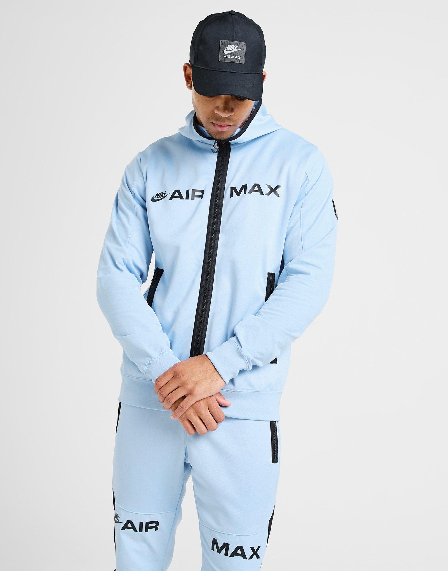 Bluza męska NIKE BLUZA Z KAPTUREM M NSW AIR MAX PK FZ HOODIE HQ4899-422 Niebieski