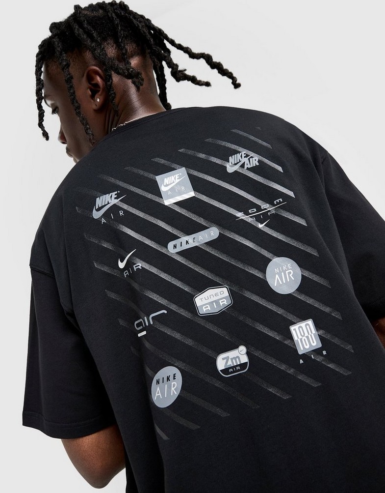 Tricou pentru bărbați NIKE TRICOU M NSW TEE M90 NK AIR SSNL SU25 HJ0726-010 Negru