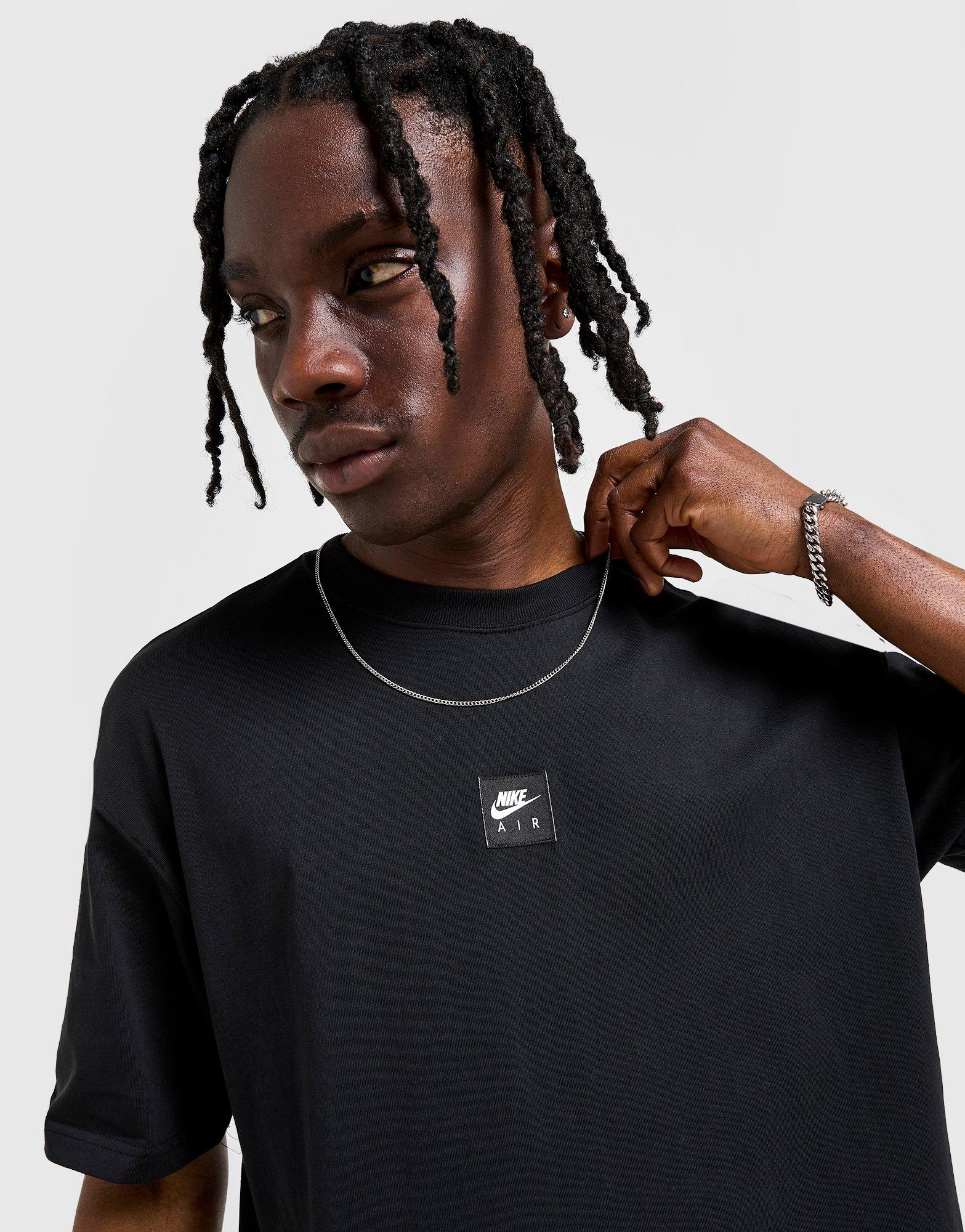 Férfi póló NIKE PÓLÓ M NSW TEE M90 NK AIR SSNL SU25 HJ0726-010 Fekete